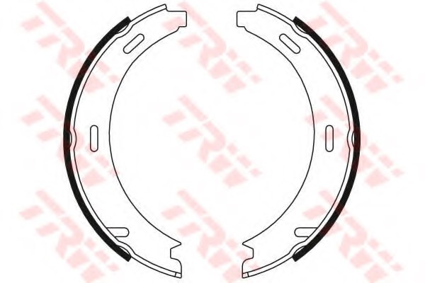 TRW GS8208 Brake Shoe Set, parking brake
